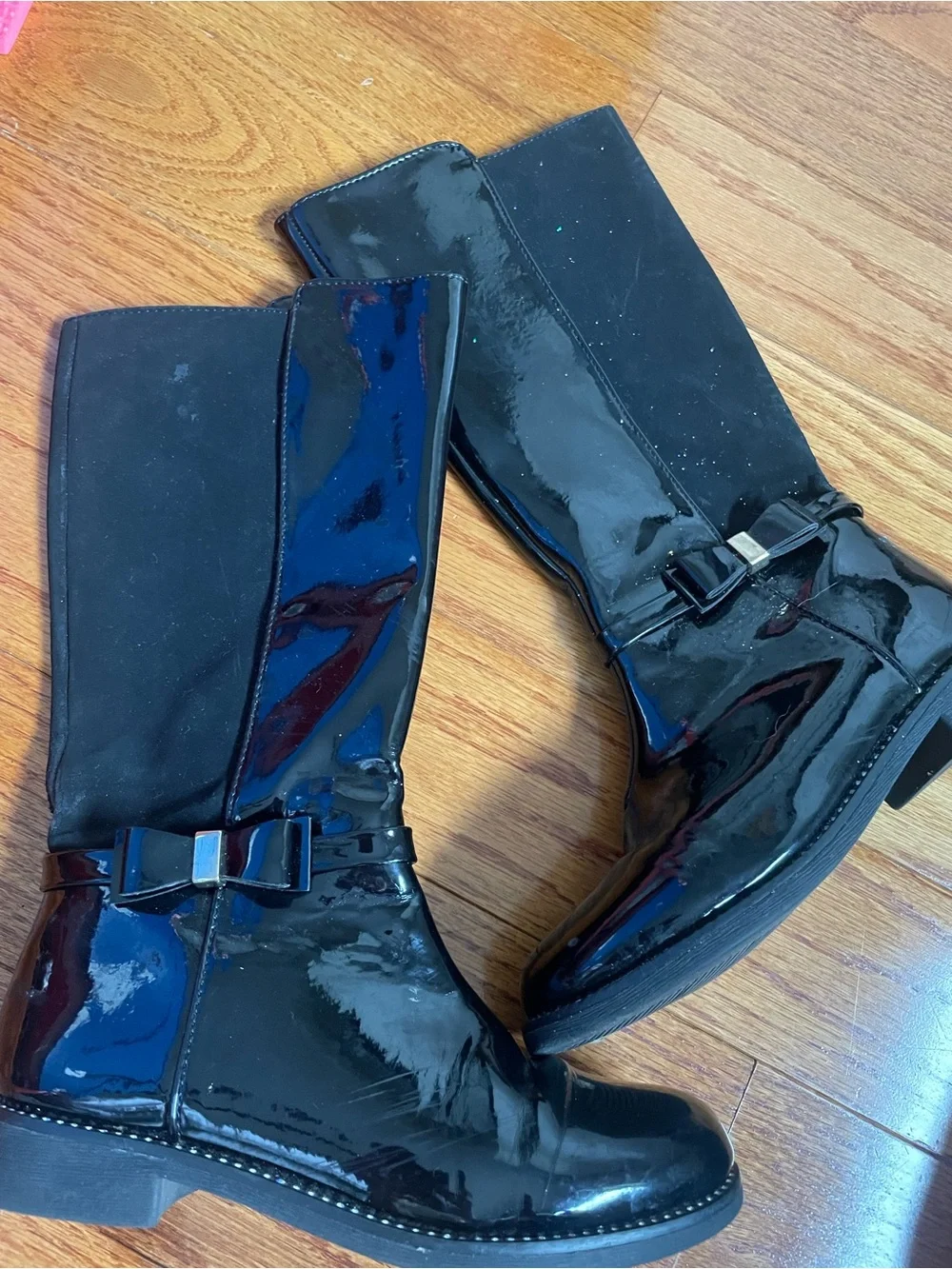 Girls black boots size 13